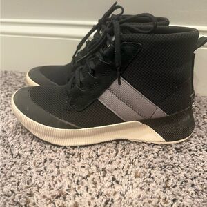 Sorel Black and Gray Women’s Sneaker Boots